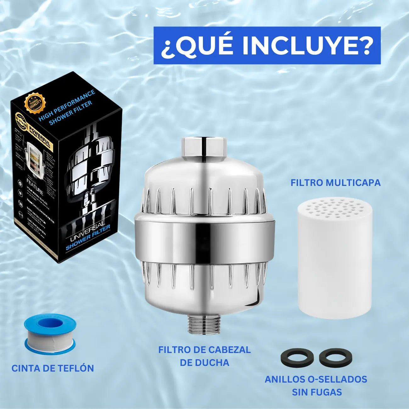 Filtro de Ducha de 20 Etapas: Para Una Mejor Piel y Cabello