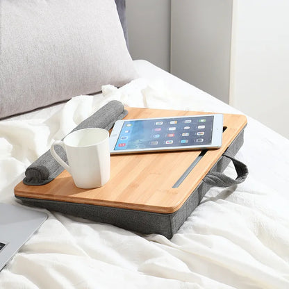 LuxeLap™ Pro - Portable Desk with Phone Slot & Handle