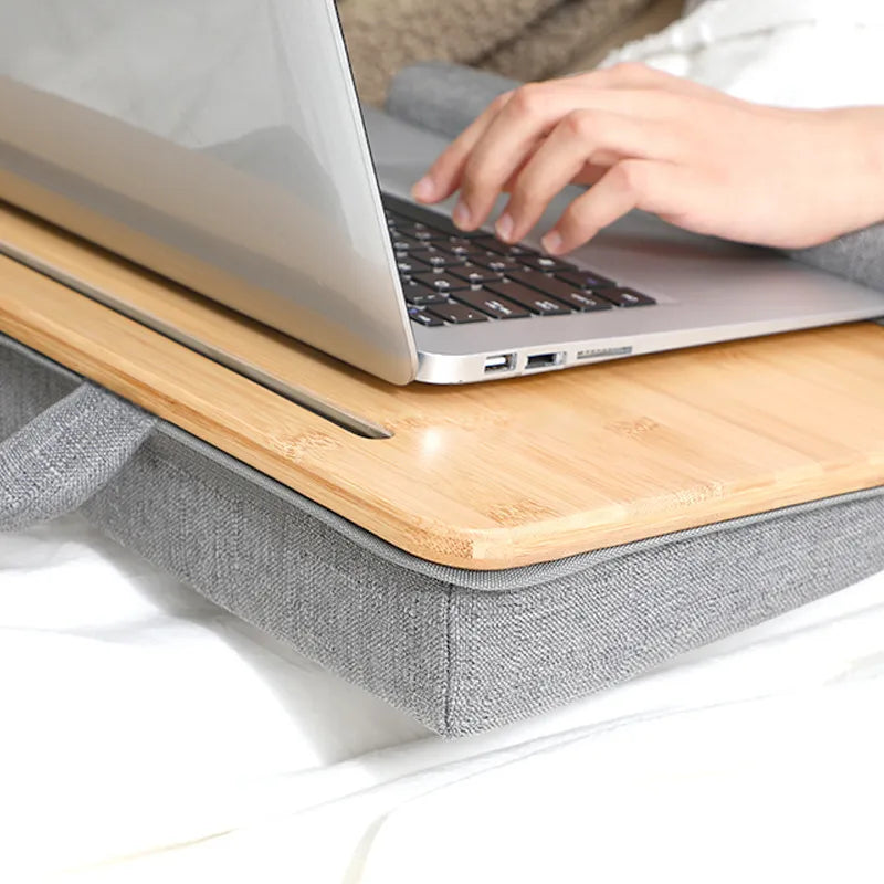 LuxeLap™ Pro - Portable Desk with Phone Slot & Handle