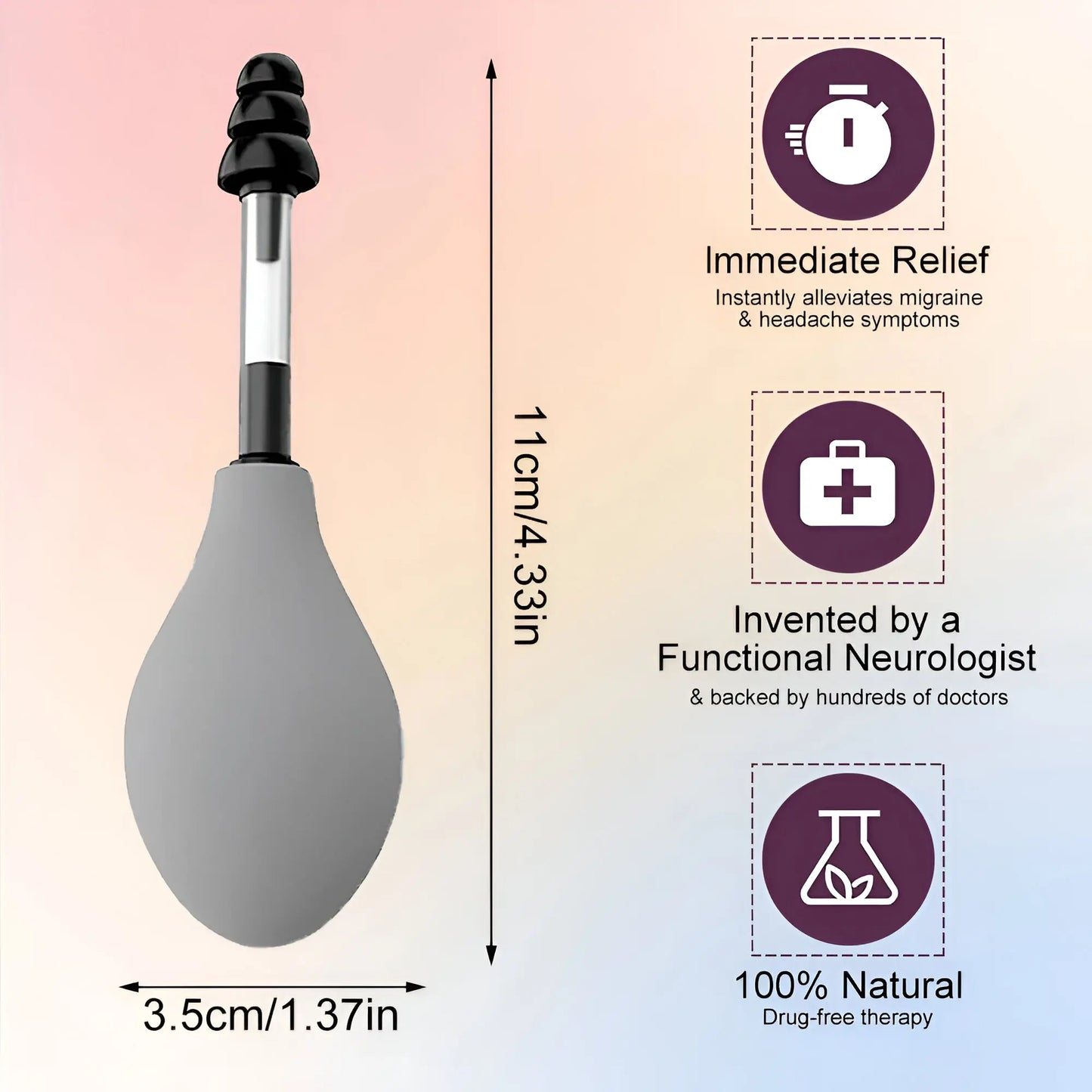 ReliefMate™ Ear Pressure Tool for Headache & Migraine Relief