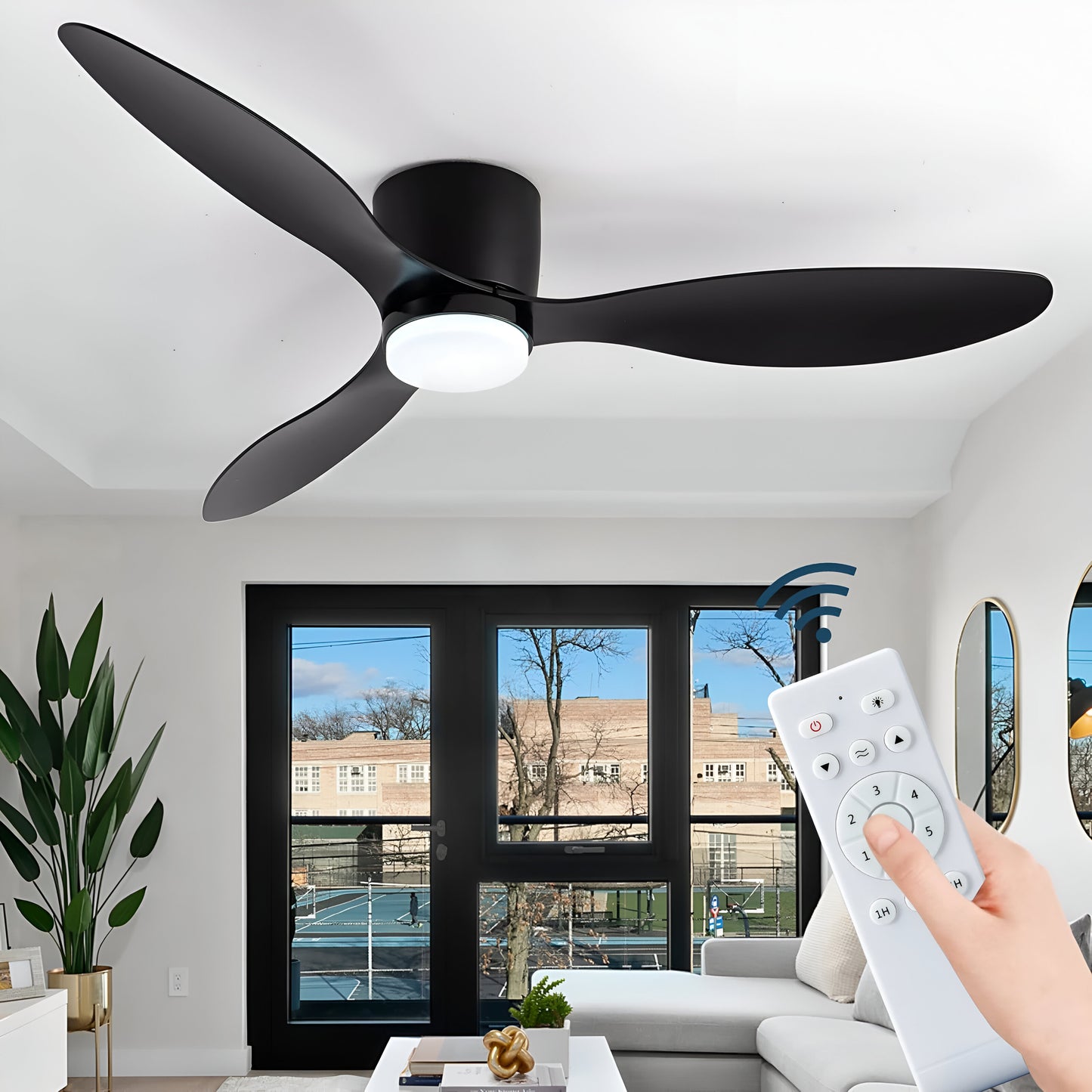 LED Ceiling Fan with Remote Control