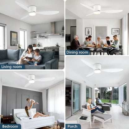 LED Ceiling Fan with Remote Control